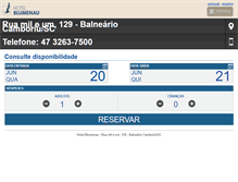 Tablet Screenshot of hotelblumenau.com.br